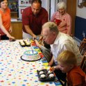 Blowing out the candles